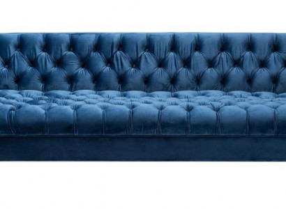Bleu e Chesterfield Tissu Design Moderne Créatif Nouveau Canapé de Salon en Tissu